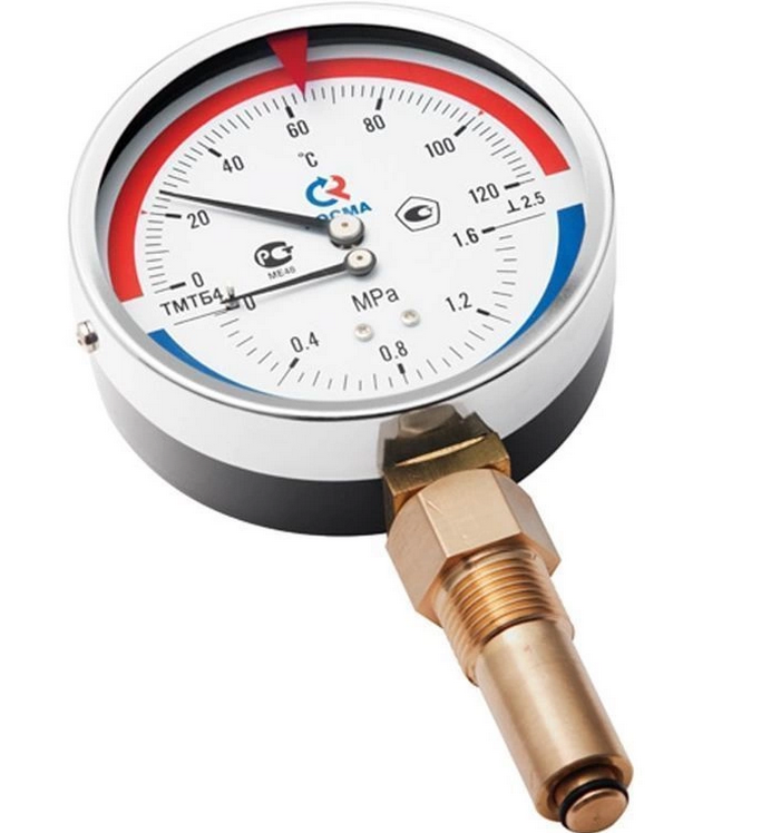 Фото термоманометр тмтб-31р.1 1,6 мпа/120с