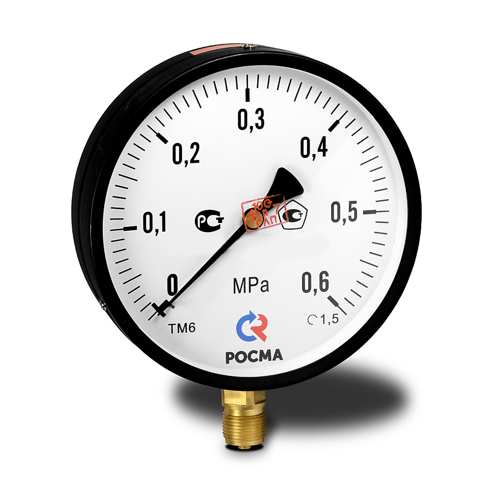 Фото манометр тм-510.р.м2  тех g1/2 0,6мпа (для жкх)