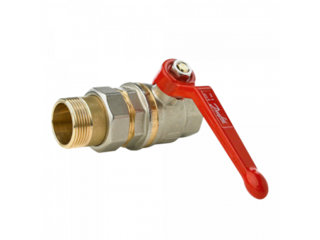 Кран шаровый Danfoss BVR-F Ду 25 с нак. гайкой и американкой 065B8205